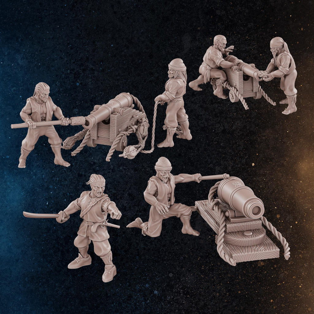 Pirate Gunners | 32 Miniatures | Diratia