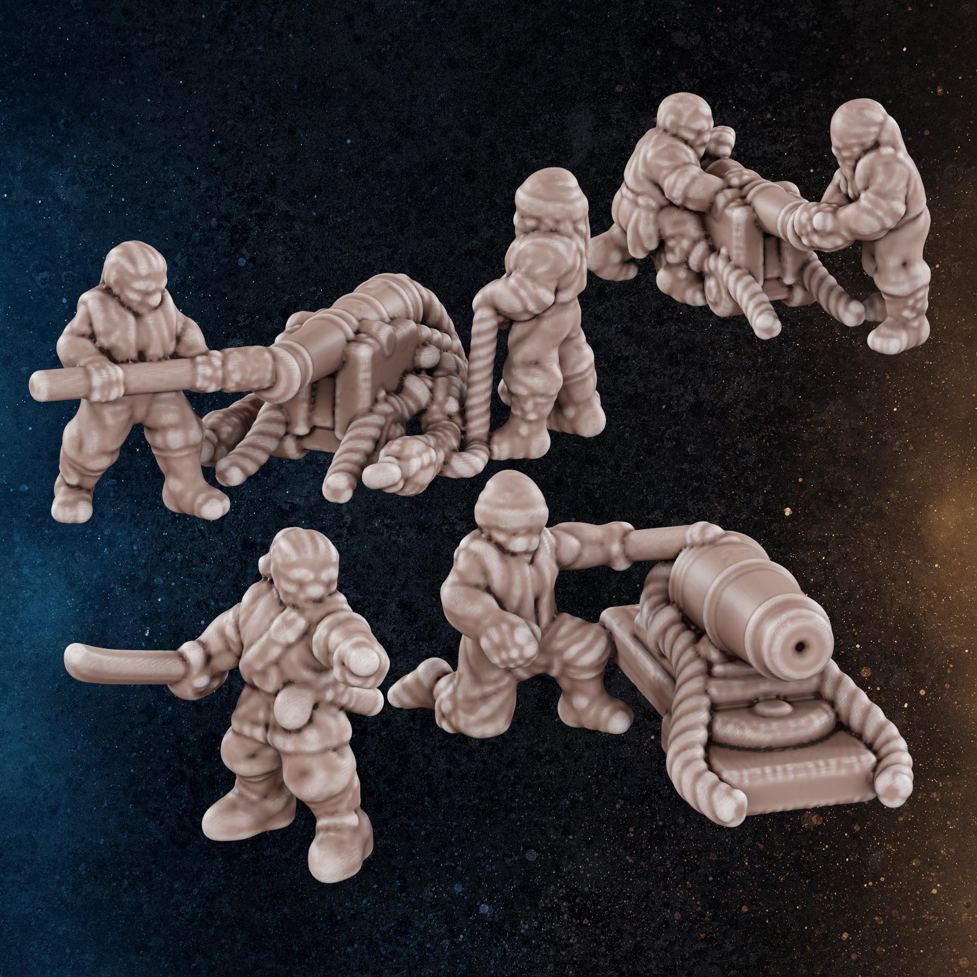 Pirate Gunners 6mm | 32 Miniatures | Diratia