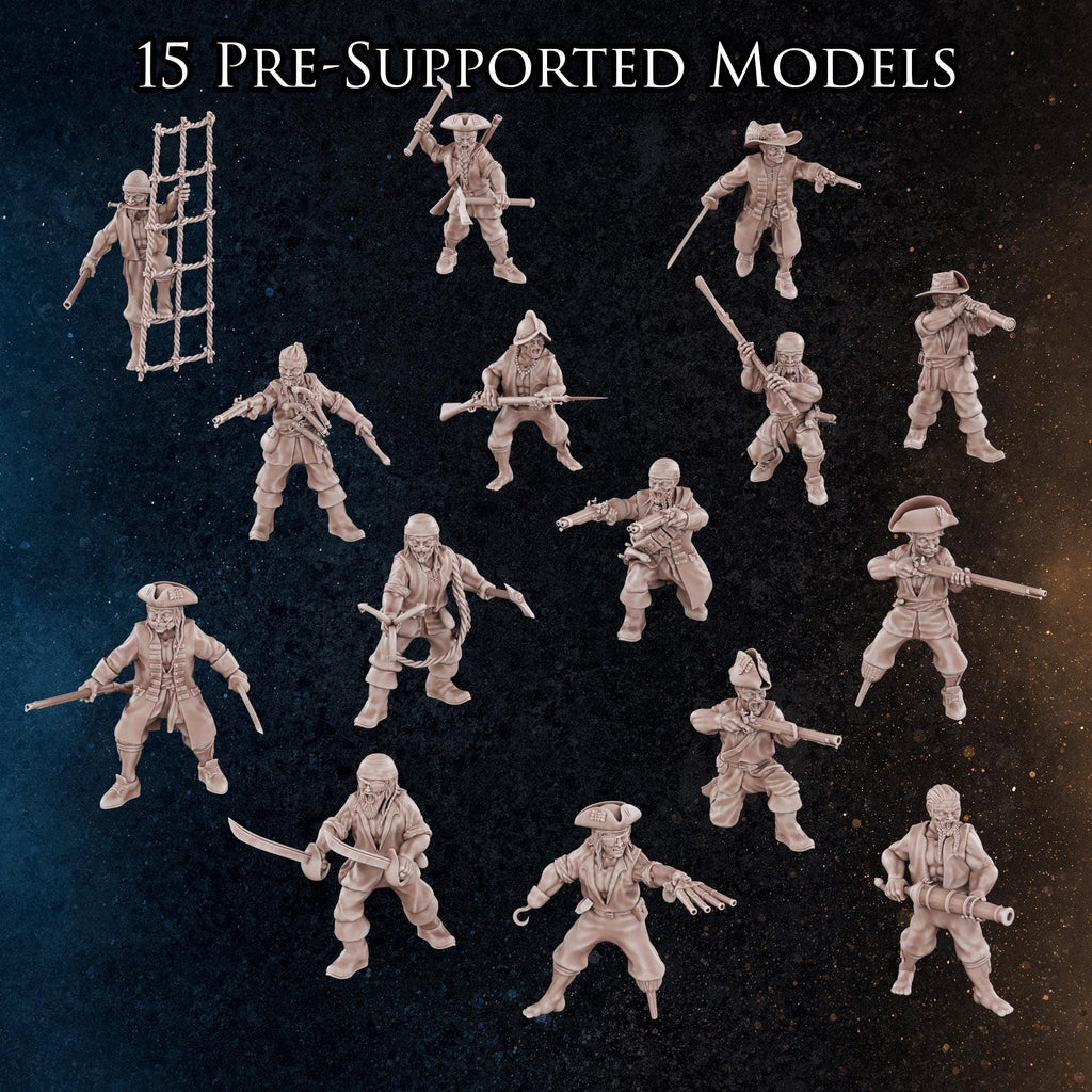 Pirate Legends | 15 Miniatures | Diratia