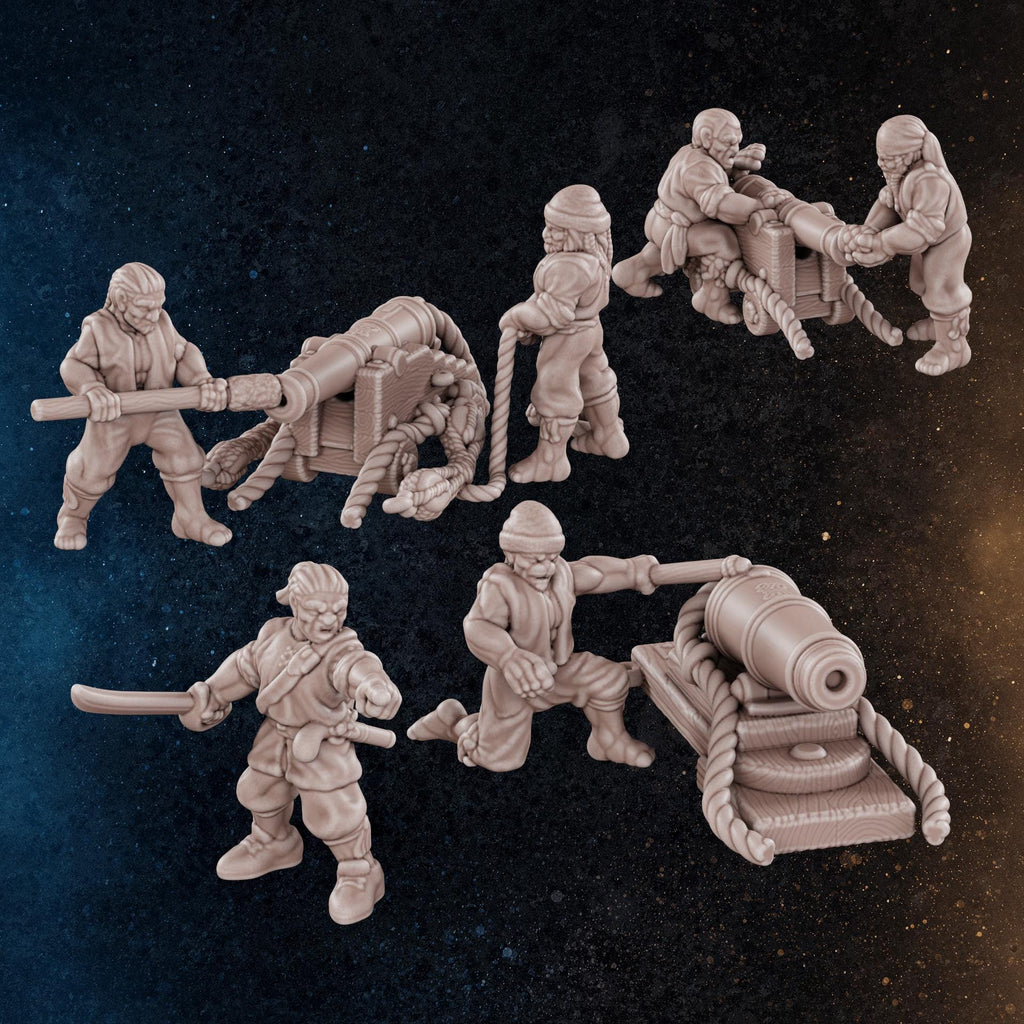 Pirate Gunners 15mm | 32 Miniatures | Diratia