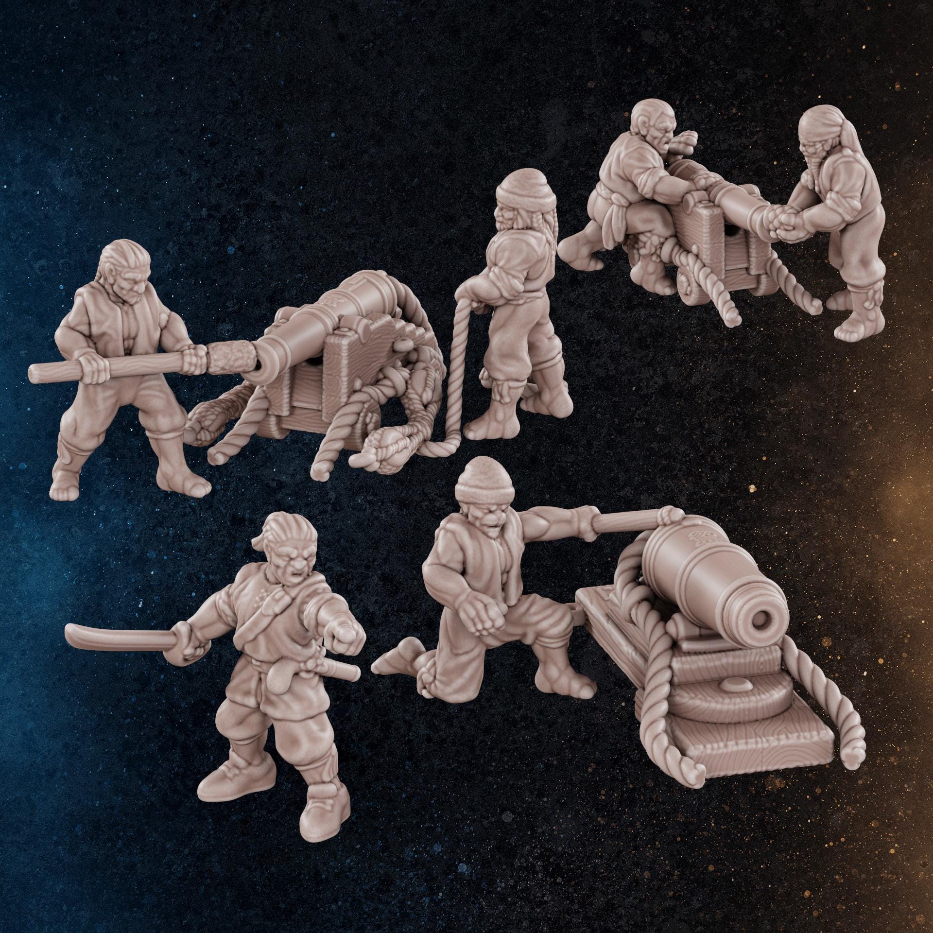 Pirate Gunners 15mm | 32 Miniatures | Diratia