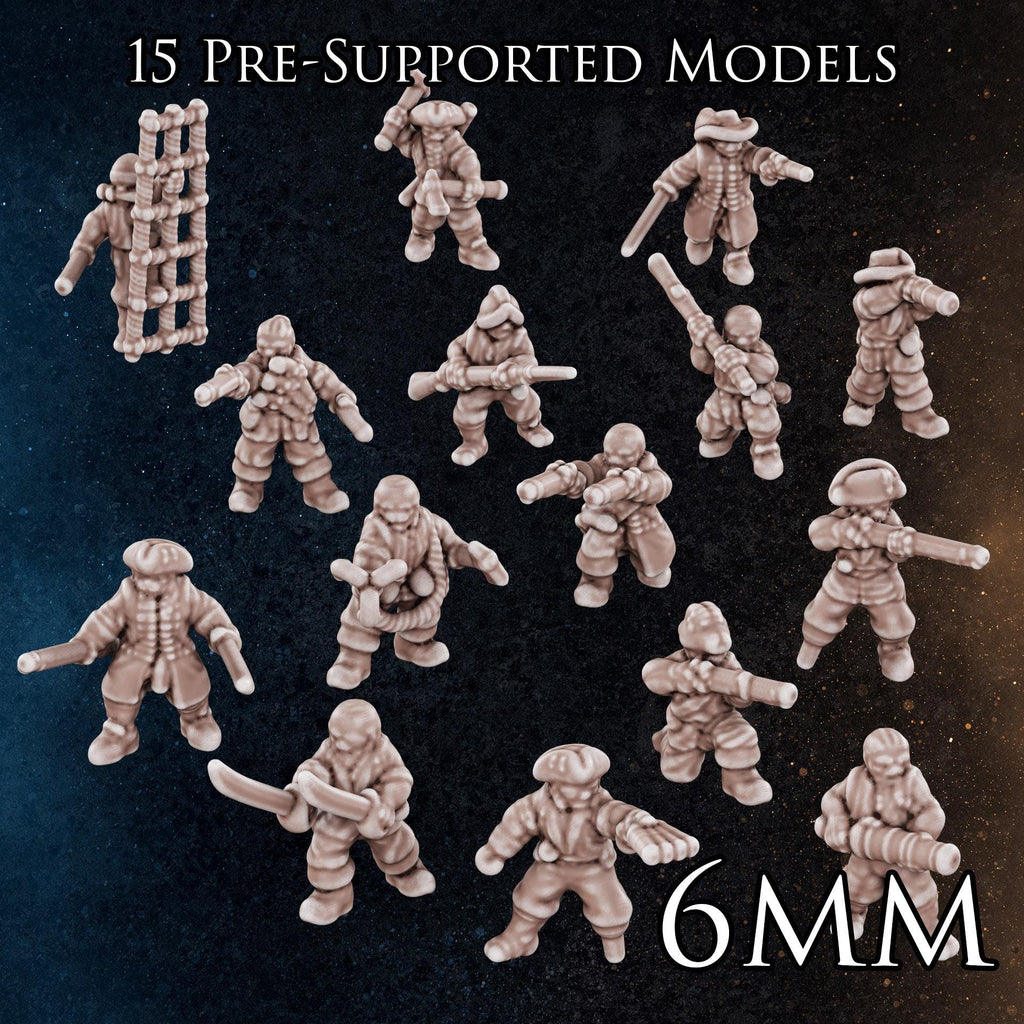Pirate Legends 6mm | 15 Miniatures | Diratia
