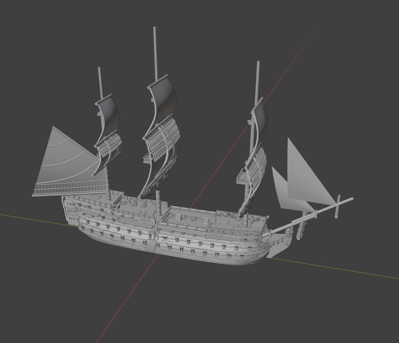Large HMS Victory | 18th Century English Ship Miniature | 2.3" to 9.5" Hull | Turner Miniatures