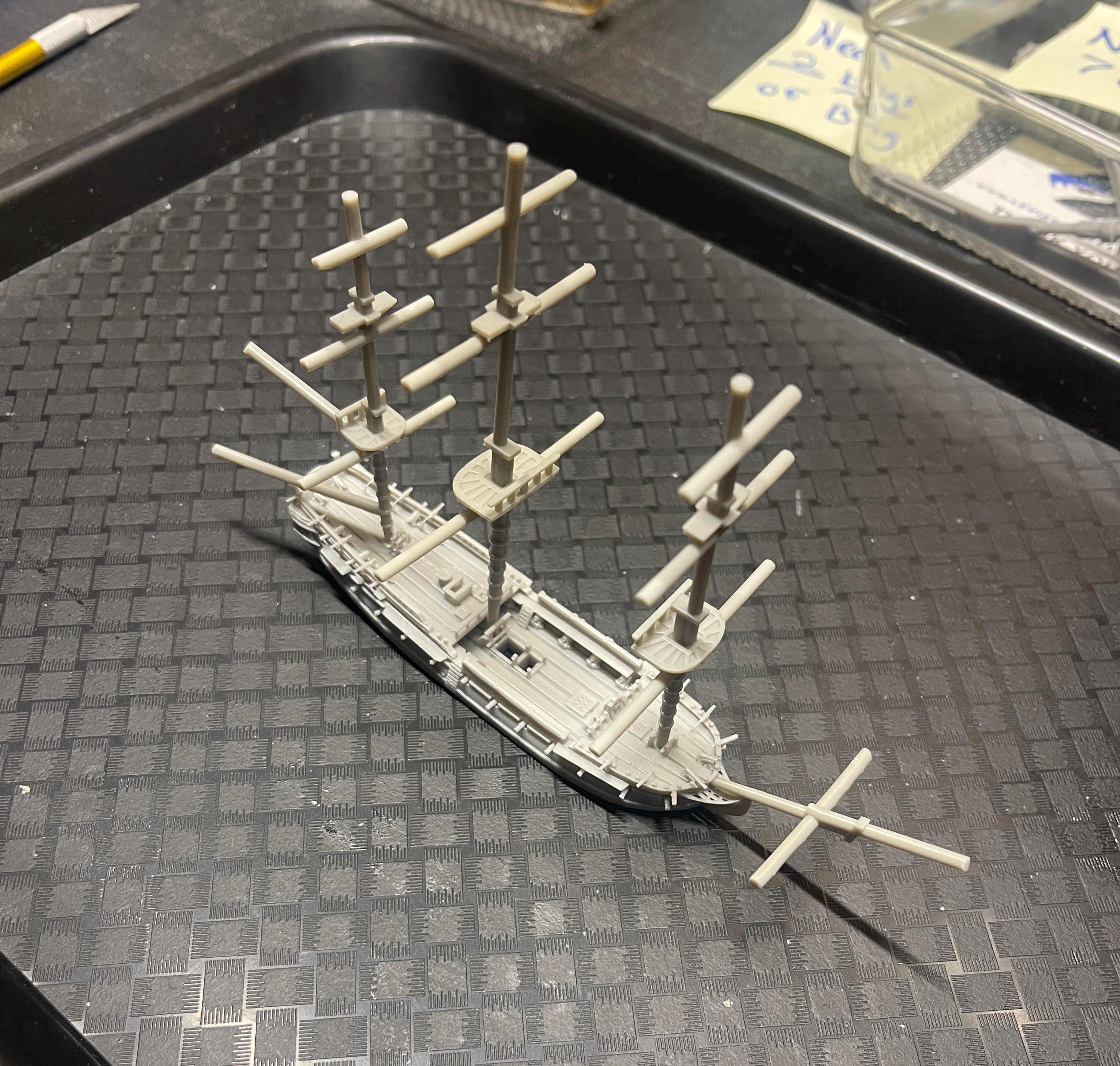 Large British Porcupine | 18th Century English 6th Rate Ship Miniature | 1.35" to 9.5" Hull | Turner Miniatures