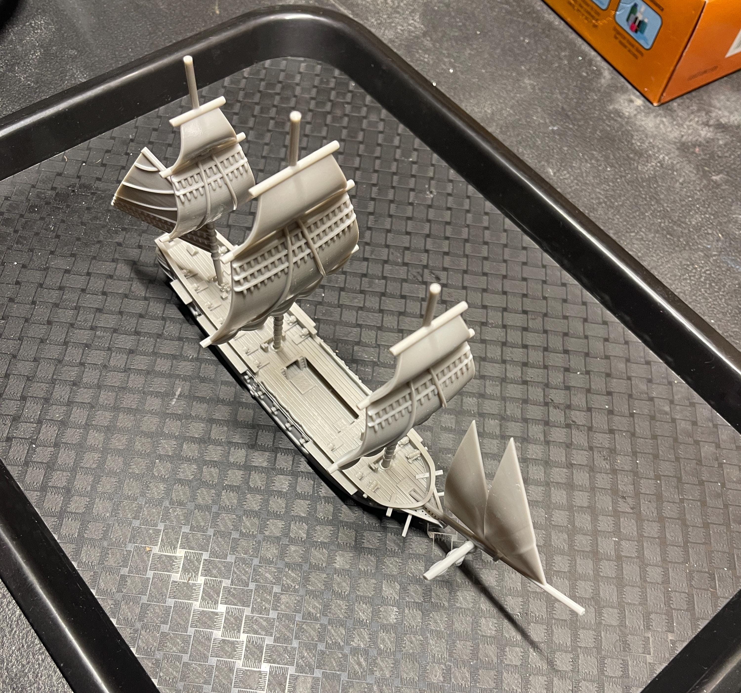 Large USS Constitution | 18th Century Heavy Frigate Ship Miniature | 2" to 9.5" Hull | Turner Miniatures