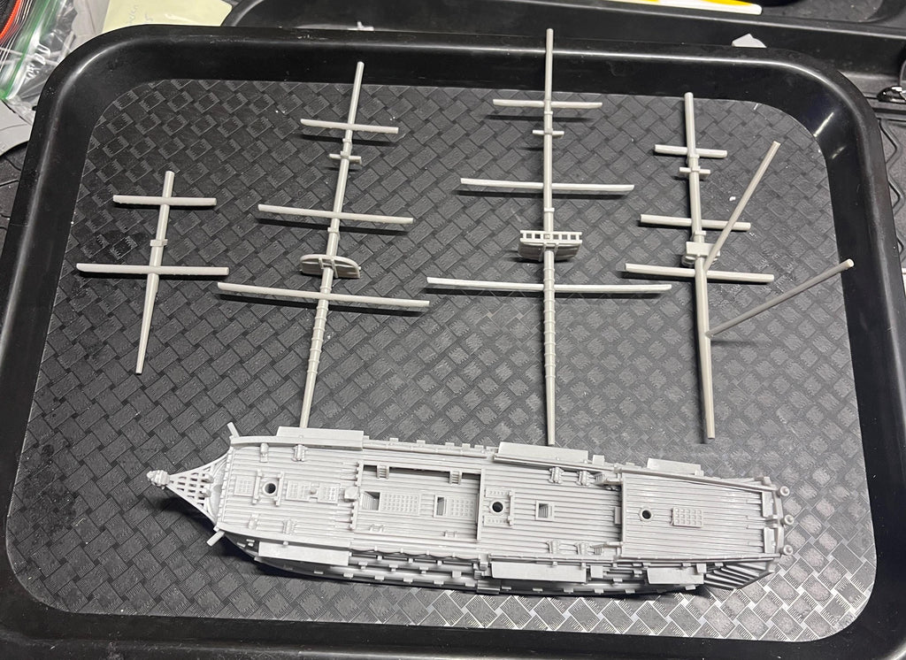 Large HMS Victory | 18th Century English Ship Miniature | 2.3" to 9.5" Hull | Turner Miniatures