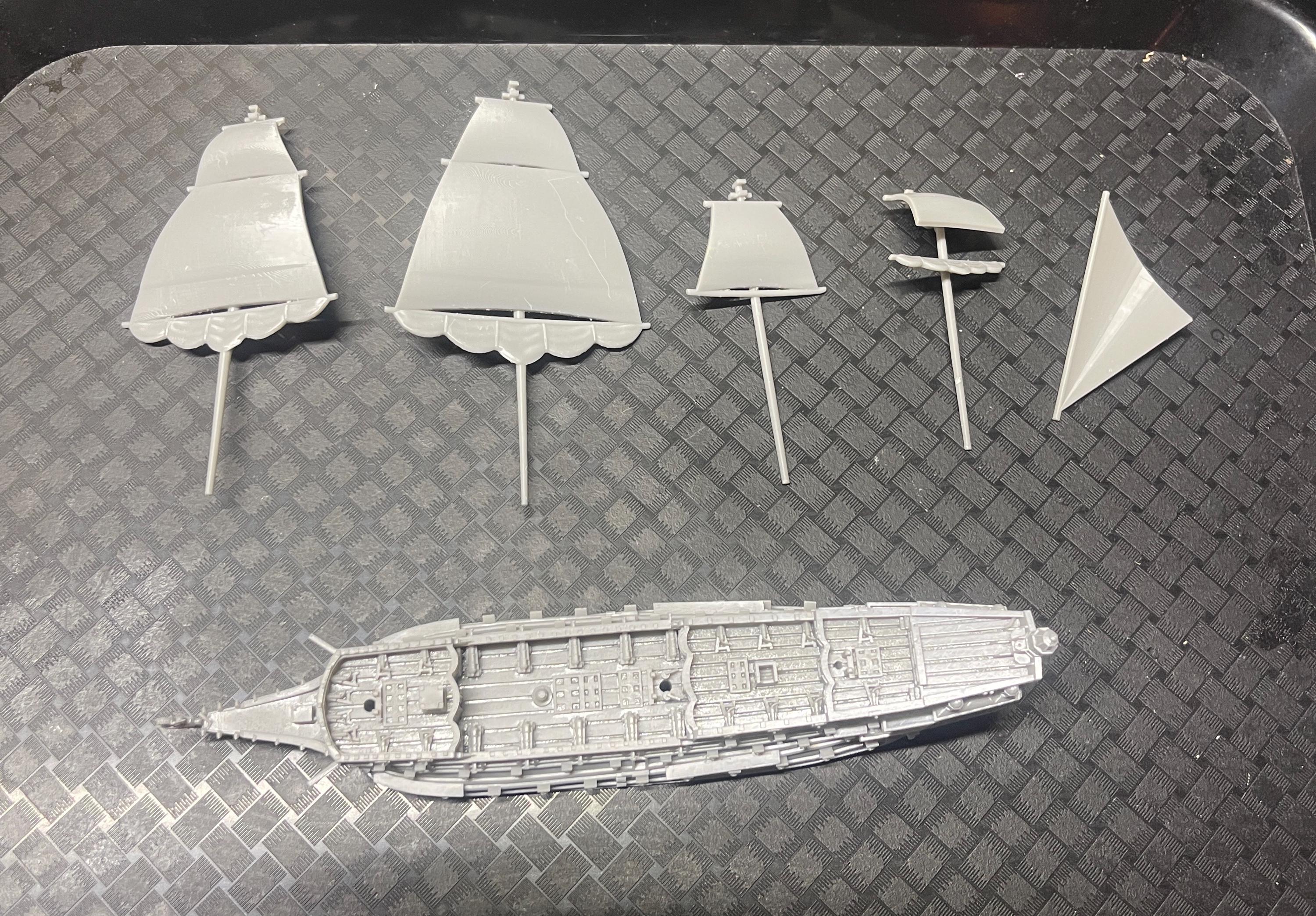Large Sovereign of the Seas |  17th Century English Ship Miniature | 2.7" to 9.2" Hull | Turner Miniatures