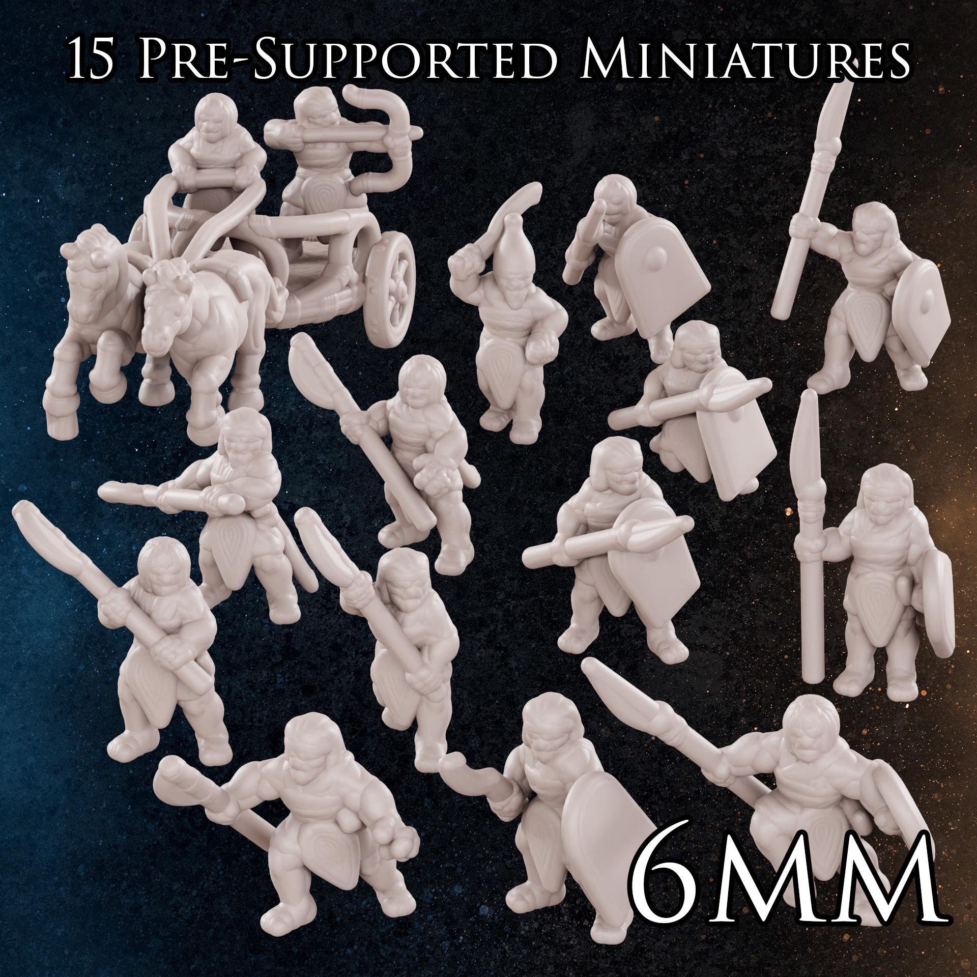 Egyptian Heavy Infantry | 30mm 15mm 6mm | 18 Historical Miniatures