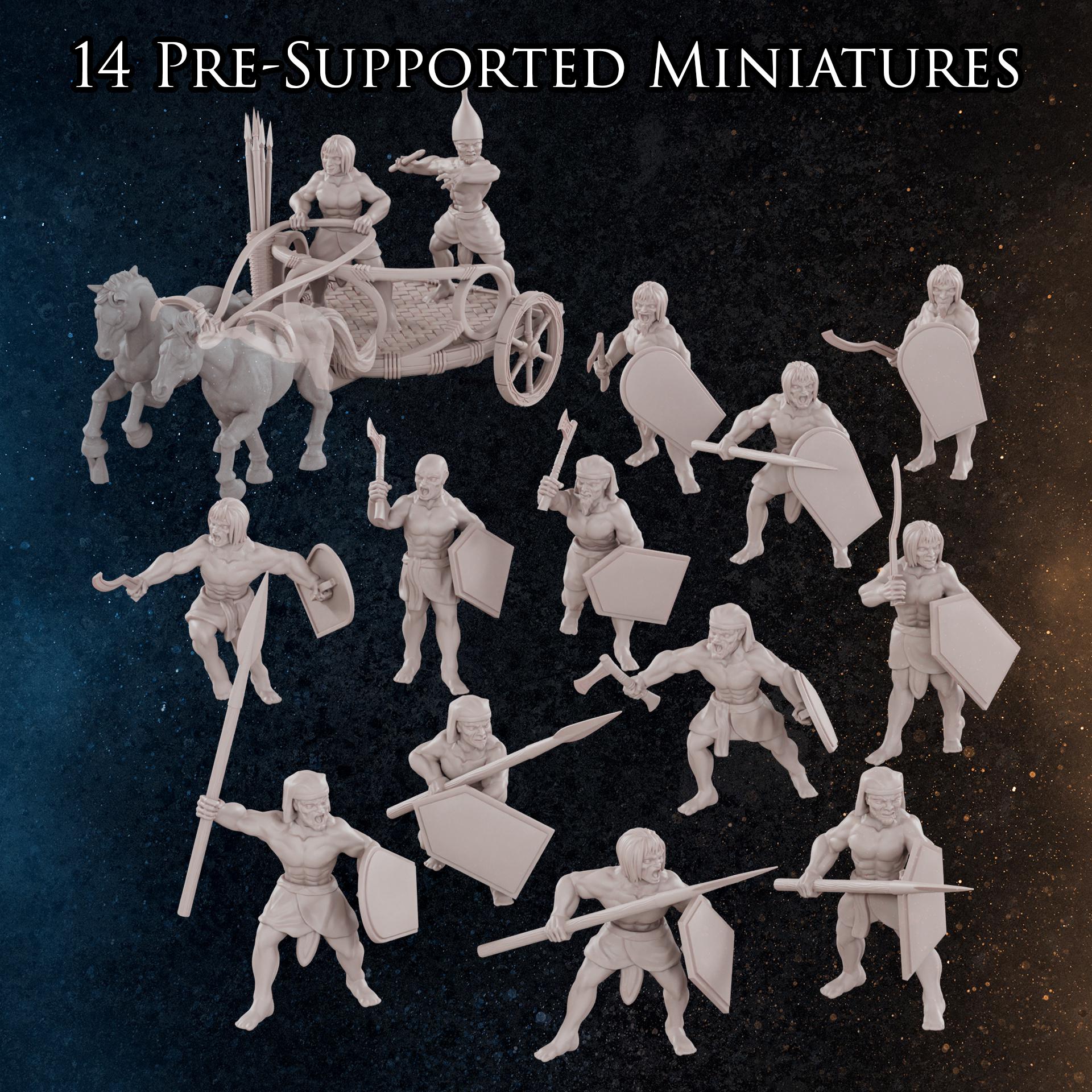 Egyptian Light Infantry | 30mm 15mm 6mm | 17 Historical Miniatures